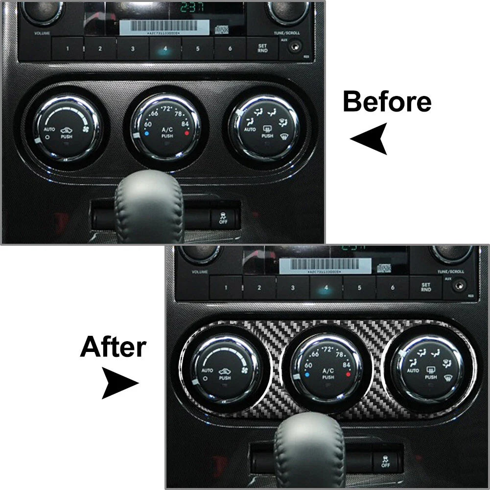 Carbon Fiber A/C Switch Panel Cover for Dodge Challenger (2008-2014)