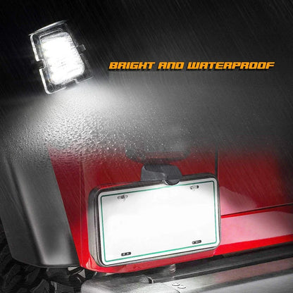 Clear LED License Plate Light for Jeep Wrangler JK (2007-2017)