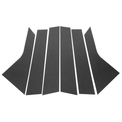 Set of 6 Door Pillar Window Trim for Hyundai Tucson (2021–2023) Carbon Fiber