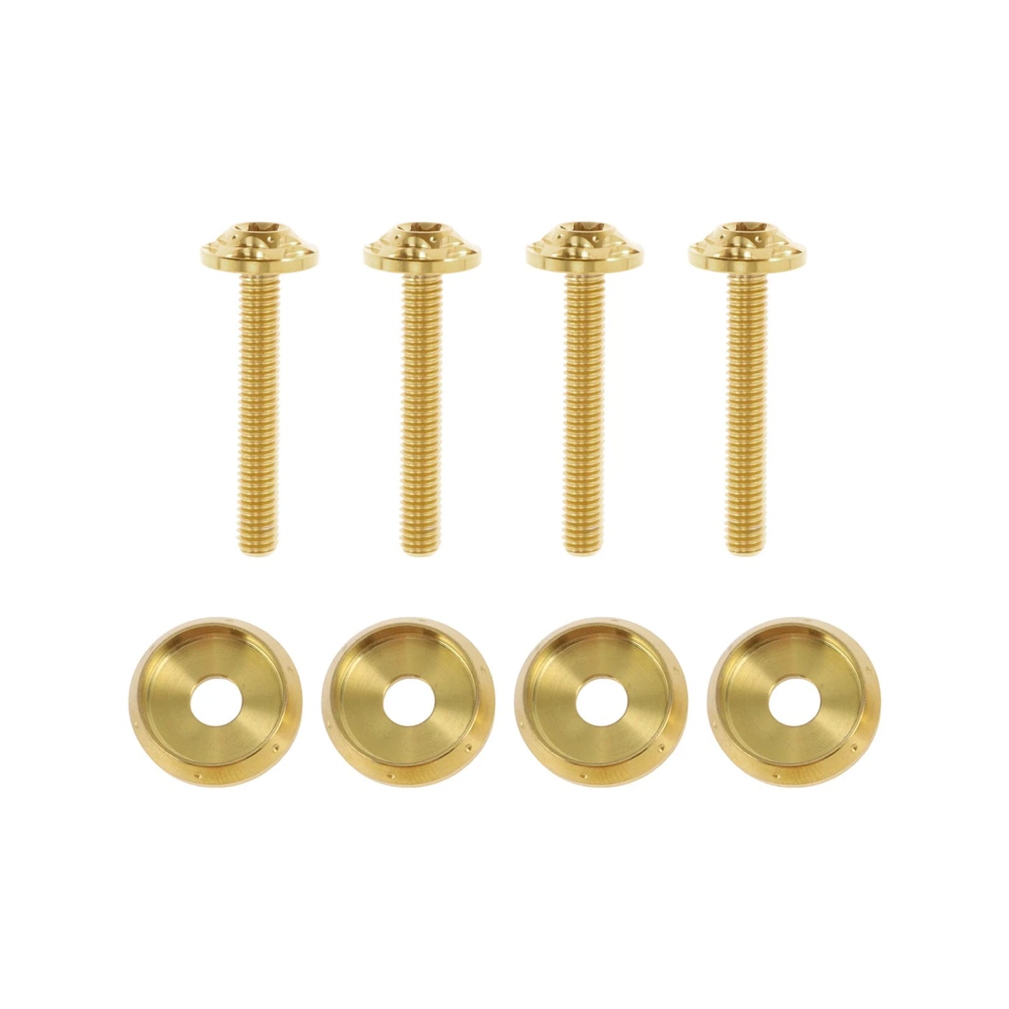 Windshield Bolts for Harley Road Glide (2015–2024) Titanium Alloy Gold Tone