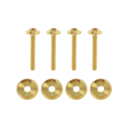 Windshield Bolts for Harley Road Glide (2015–2024) Titanium Alloy Gold Tone