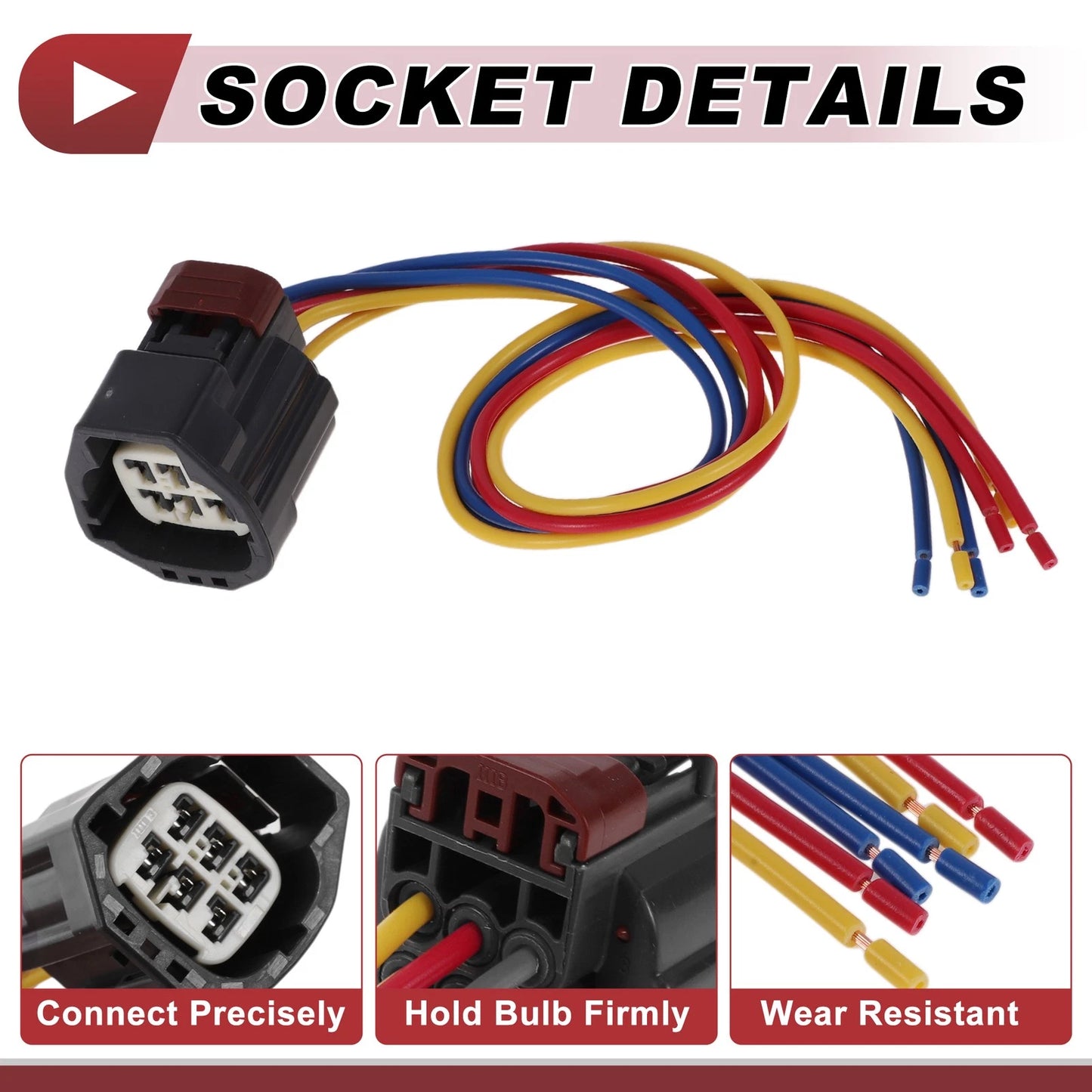 Taillight Socket Wiring Harness for Dodge Nitro (2007–2011) No. 55157150AG