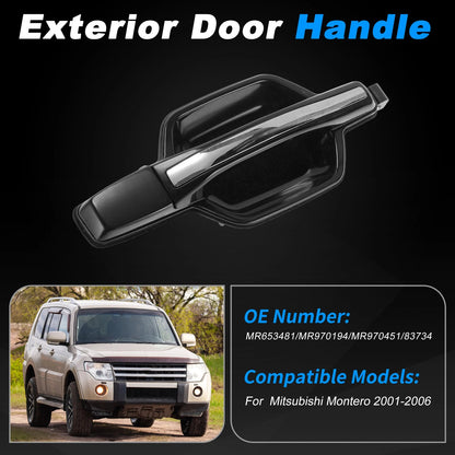 Rear Right Exterior Door Handle No.MR653481 for Mitsubishi Montero (2001–2006)