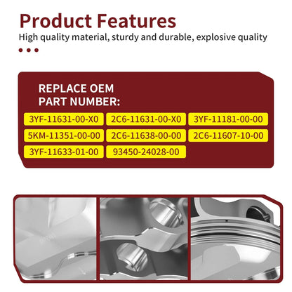 102mm Forged Piston & Top End Gasket for Yamaha Rhino YXR660 (2004–2007)