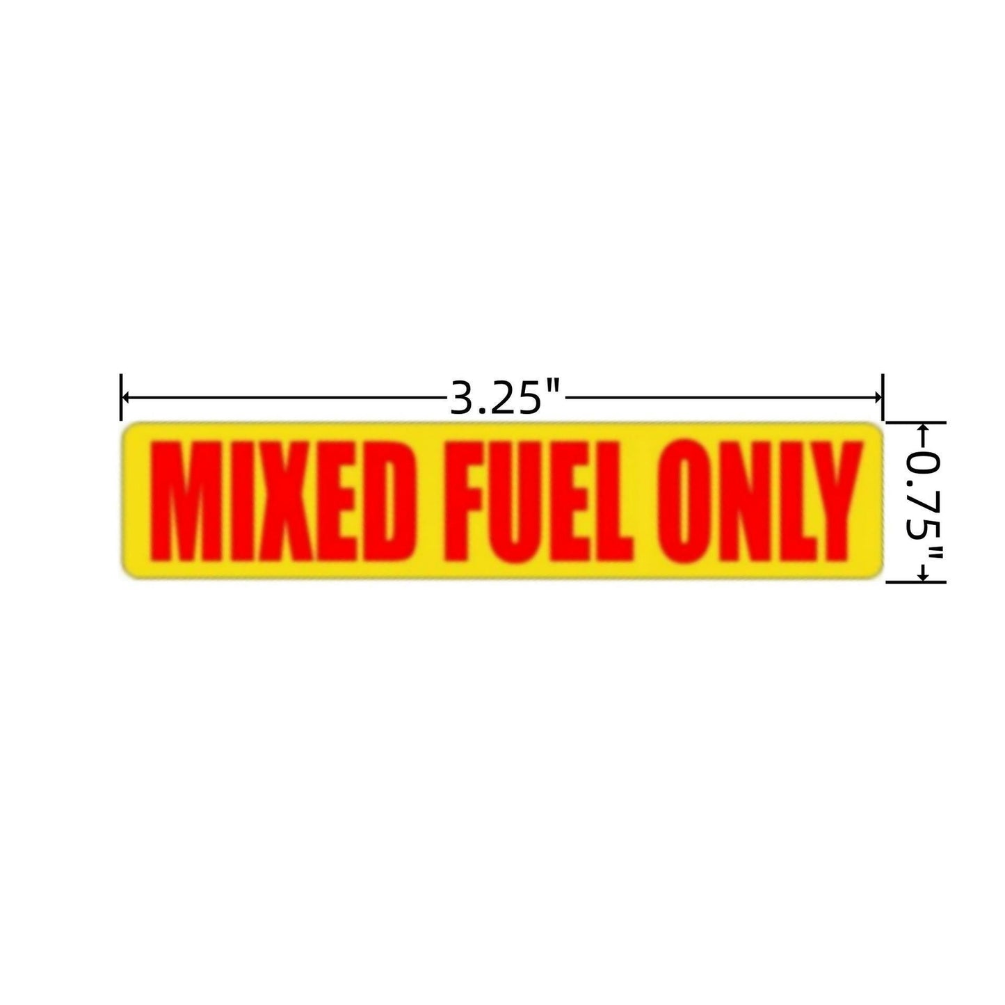 20-Pack Vinyl Fuel Stickers for Gas Oil 2 Stroke Can Labels