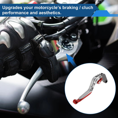 Brake Clutch Levers for Suzuki GSXR600 (2006–2025) Titanium Red End 1 Pair
