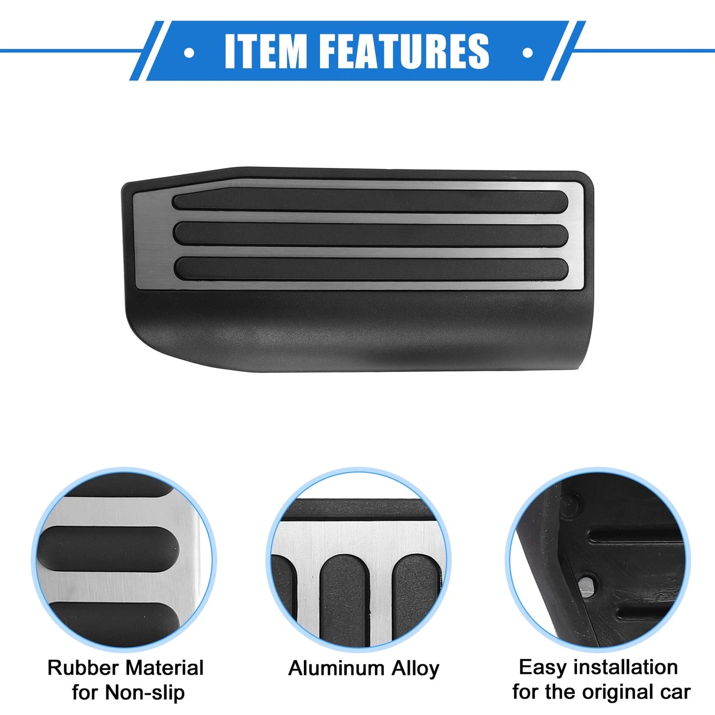 3 Pcs Gas Brake Foot Rest Pedal for Land Rover Range Rover (2013–2021)