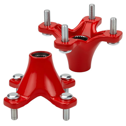 2X Rear Red Wheel Hubs for Honda ATC200X (1983–1987)
