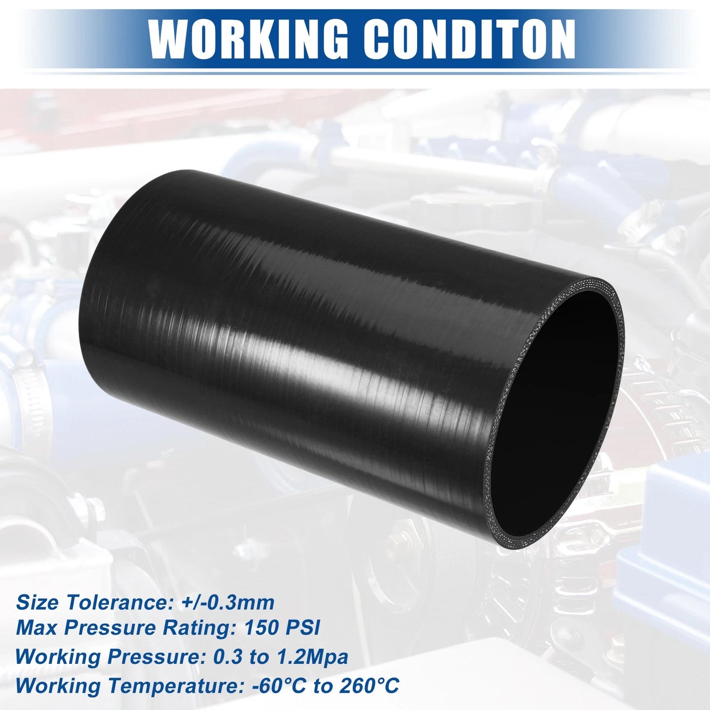 200mm Silicone Coupler Turbo Pipe for Universal Fit (2000–2023)