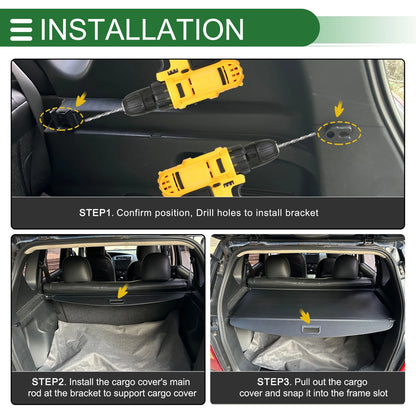 Retractable Cargo Cover for BMW X2 F39 (2018–2023) Gloss Black