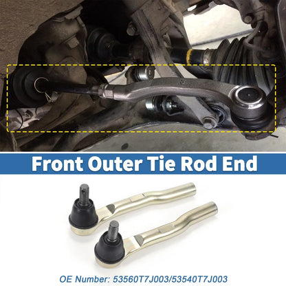 2 x Front Outer Tie Rod Ends for Honda HR-V (2016-2022)