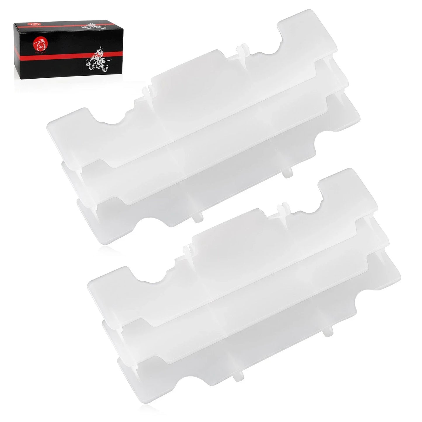 2 x Radiator Louver Guard White for Honda CR125R (1992–1997)