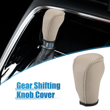 Gear Shifting Knob Cover Trim for Nissan Murano (2009–2013) Faux Leather Beige