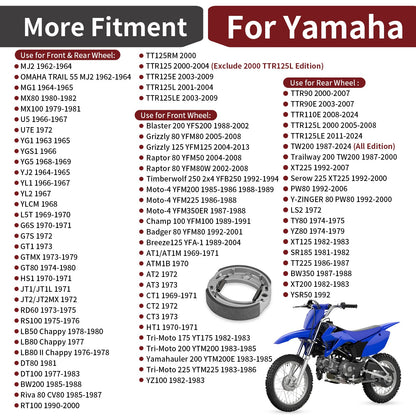 Front Brake Shoes for Yamaha Grizzly YFM80/YFM125 (2004–2008)