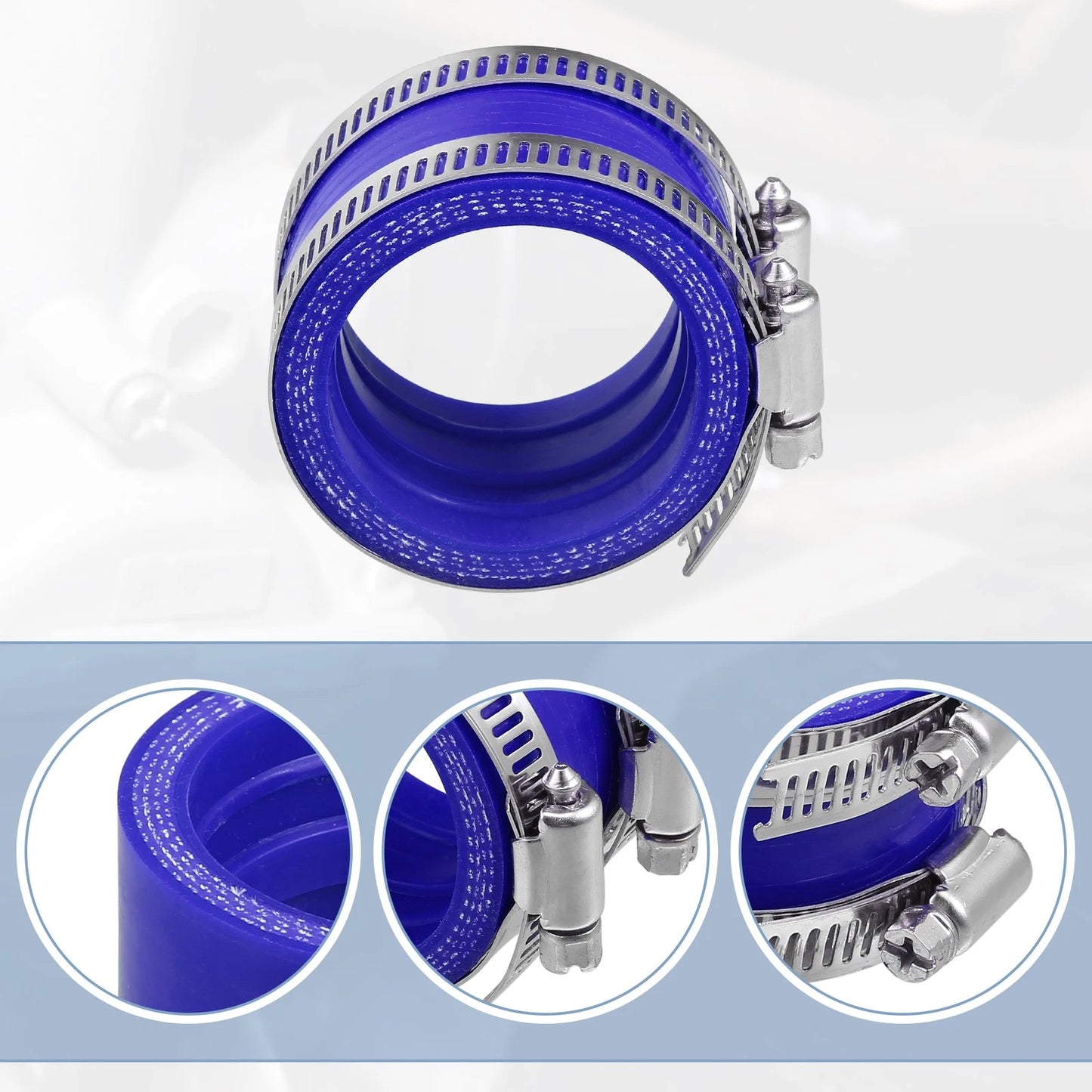 45mm ID Blue Carburetor Adapter Inlet Pipe Boot for Universal Applications
