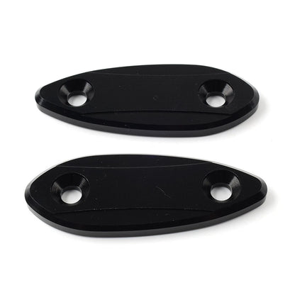 Block Off Base Plates for Kawasaki ZX6R Ninja (2009–2012) - Black
