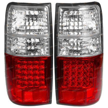 Clear LED Tail Lights for Toyota Land Cruiser (1990–1997) 80 Series