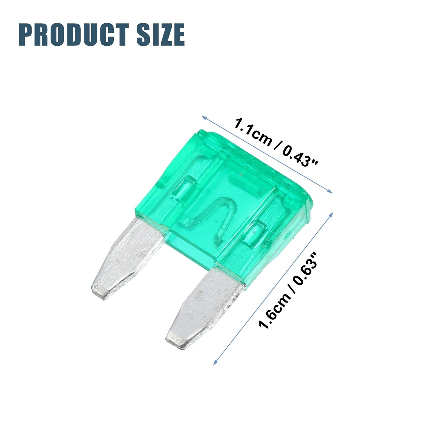 30 Pcs 30A Blade Style Fuses for Automotive Car Boat