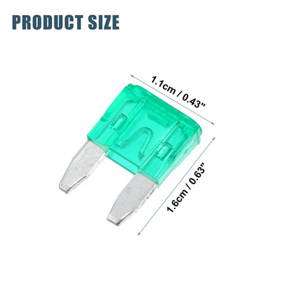 30 Pcs 30A Blade Style Fuses for Automotive Car Boat