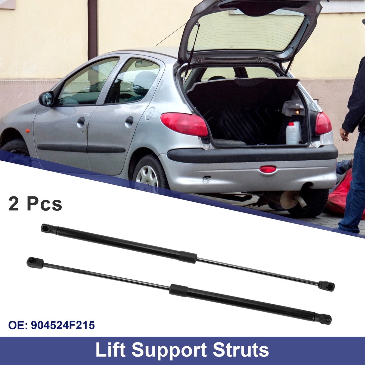 2X Rear Hatch Lift Support Struts No. 904524F215 for Nissan Micra II (1992–2003)