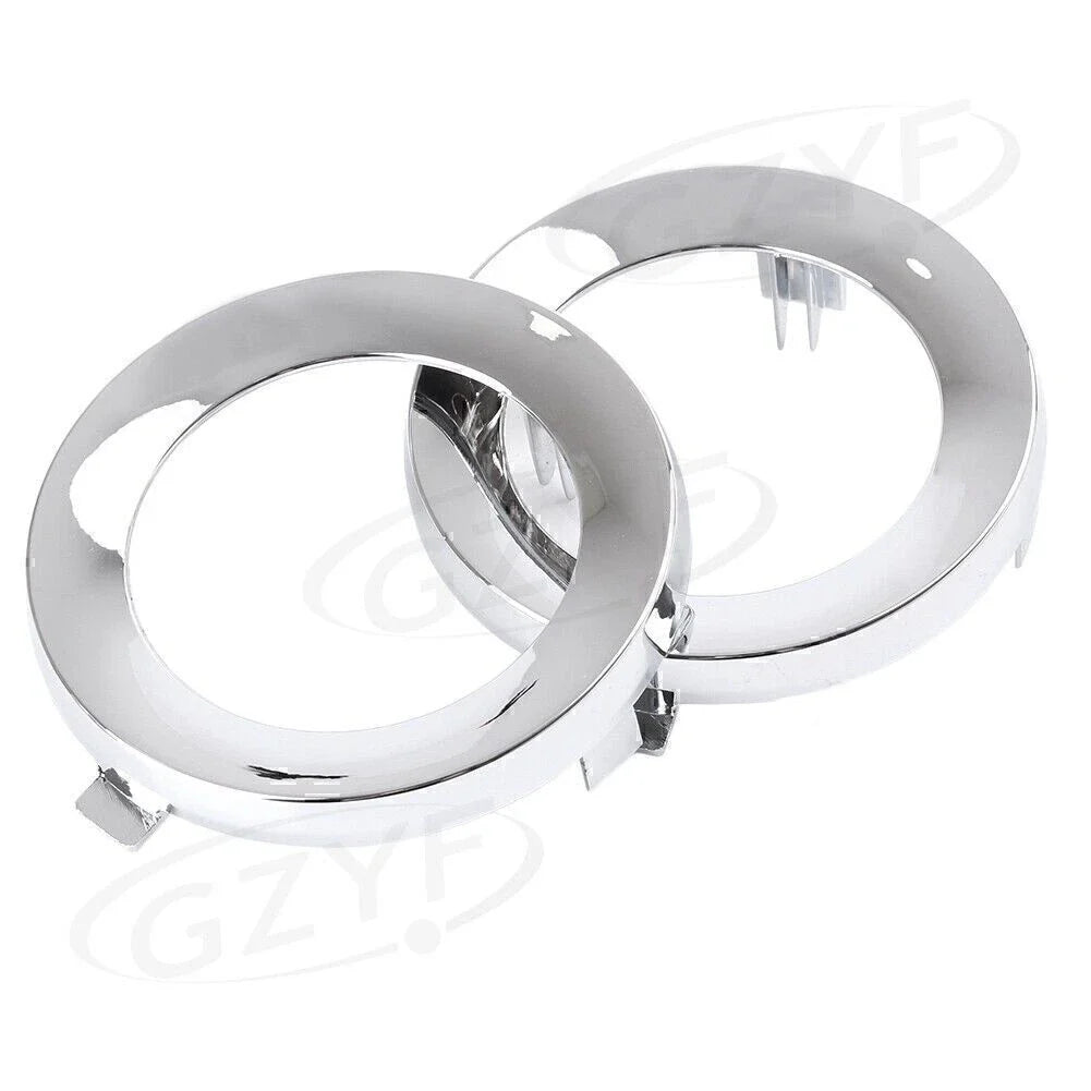 Front Fog Light Lamp Cover Trim Ring for Subaru Forester (2009-2013) Chrome