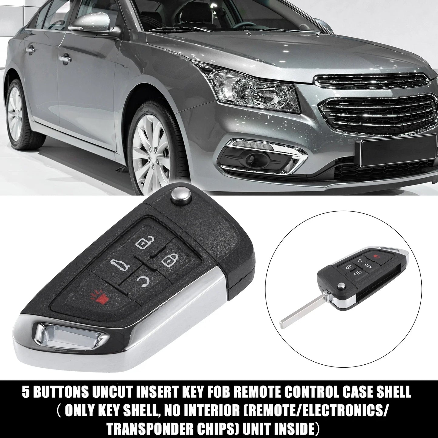 Key Fob Case for Chevrolet Keyless Entry Remote Shell (OHT01060512)