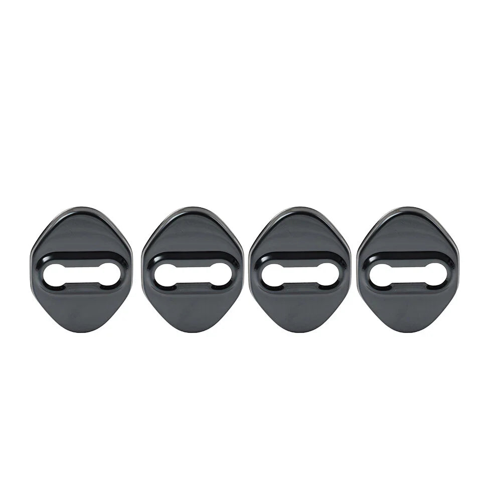 Black Car Door Lock Protective Covers for Honda, Toyota, Mazda, Hyundai
