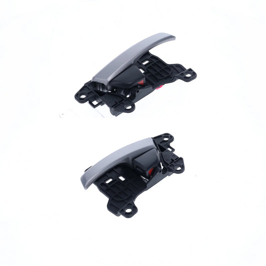 4pcs Silver Inner Door Handle, Black Base for Hyundai Elantra (2012-2016)