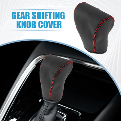 Gear Shifting Knob Cover for Hyundai Tucson (2006–2013) Black Red