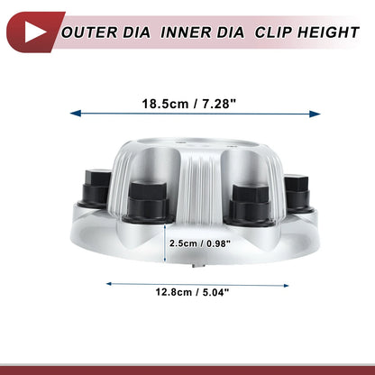 Wheel Center Caps for Chevrolet Suburban 1500 (2000–2014) - Silver Tone Plastic