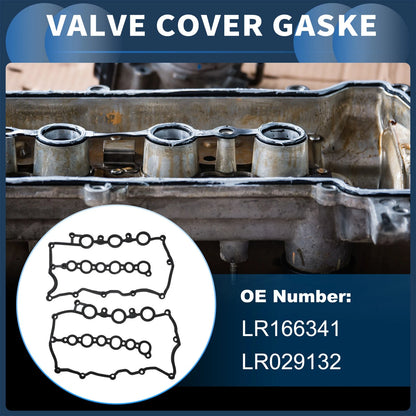 2X Engine Valve Cover Gasket Kit for Land Rover 2.7 3.0L V6 Diesel (LR166341)