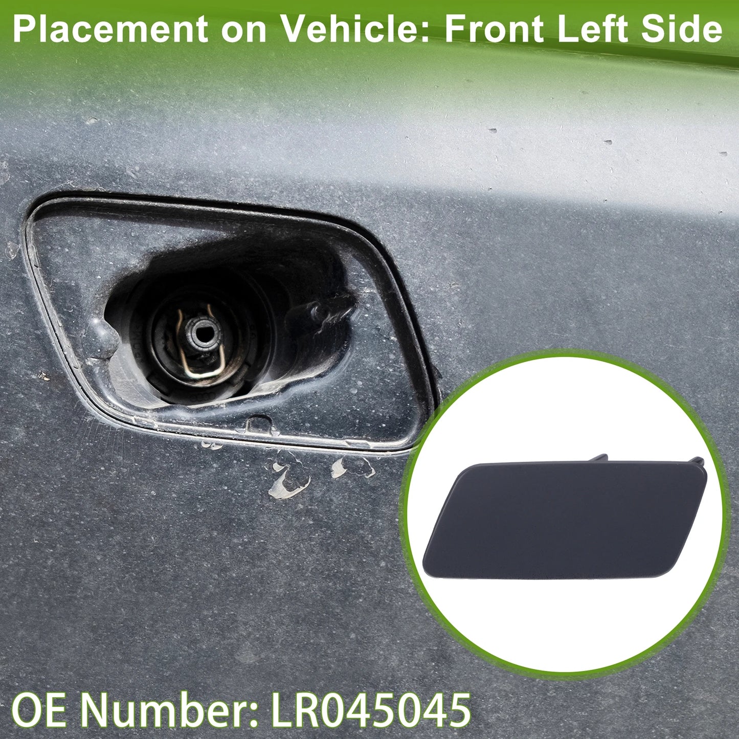 Front Left Washer Nozzle Cover Cap No.LR045045 for Land Rover Range Rover Sport (2005–2013)