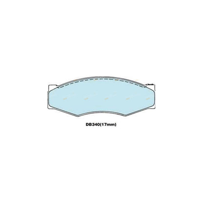 Set of 4 Front Disc Brake Pads for Nissan Navara D21 (1985–1991)