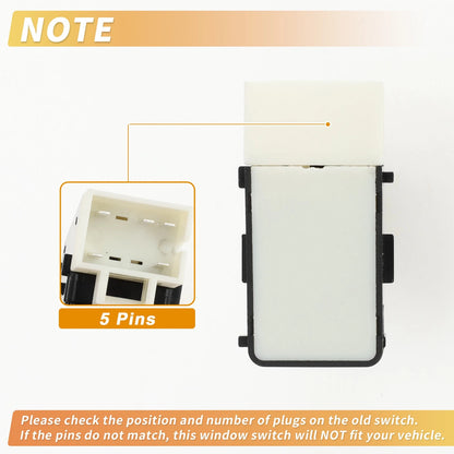 Rear Side Power Window Switch for Chevrolet Impala Limited, Buick (2014–2016) No. 25828886