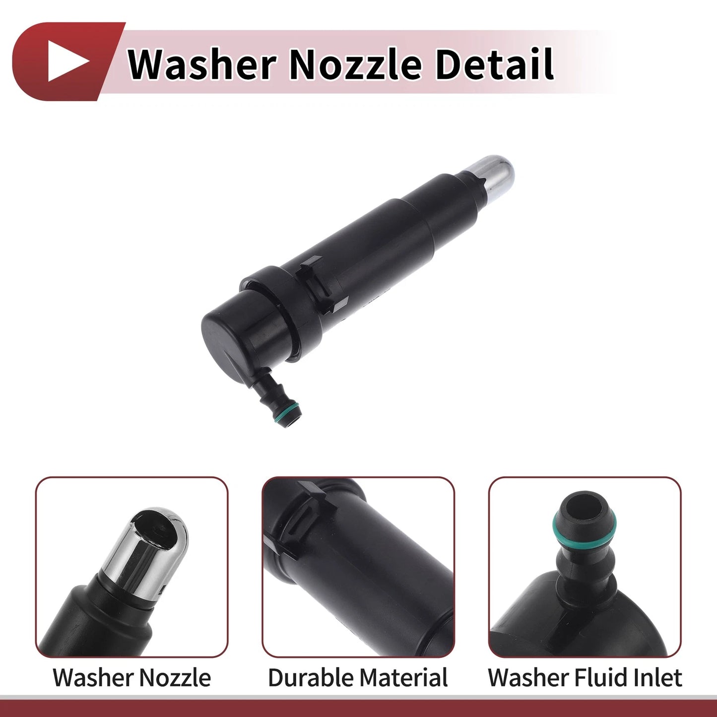 Headlight Washer Nozzle for Porsche 911 Carrera (2005–2008) No. 99762813301