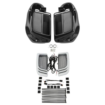 Vented Fairing 6.5" Speaker Pod Signal Lights for Harley Touring (2014 - 2023)