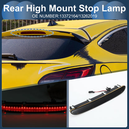 LED Third Brake Light for Opel Astra J (2009–2017) Black Housing