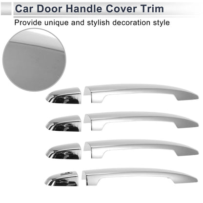 Door Handle Cover Trim for Toyota Highlander (2014–2019) Silver Tone