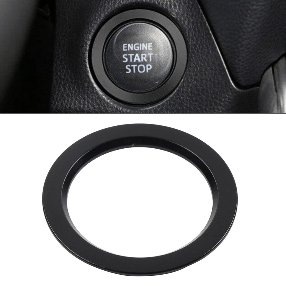 Engine Start Stop Button Trim Ring for Toyota Yaris Camry Prius Corolla Tacoma (2010–2023)