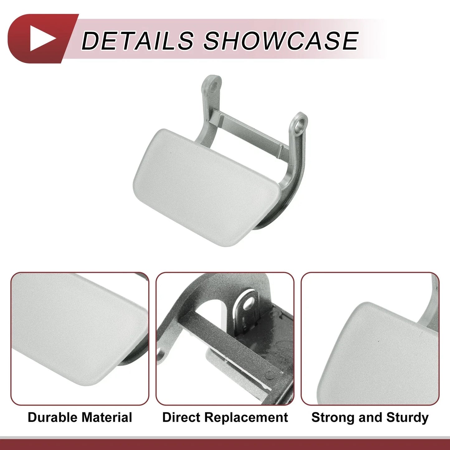 Bumper Trim Nozzle Cover Silver Tone for BMW 525i (2004-2005)