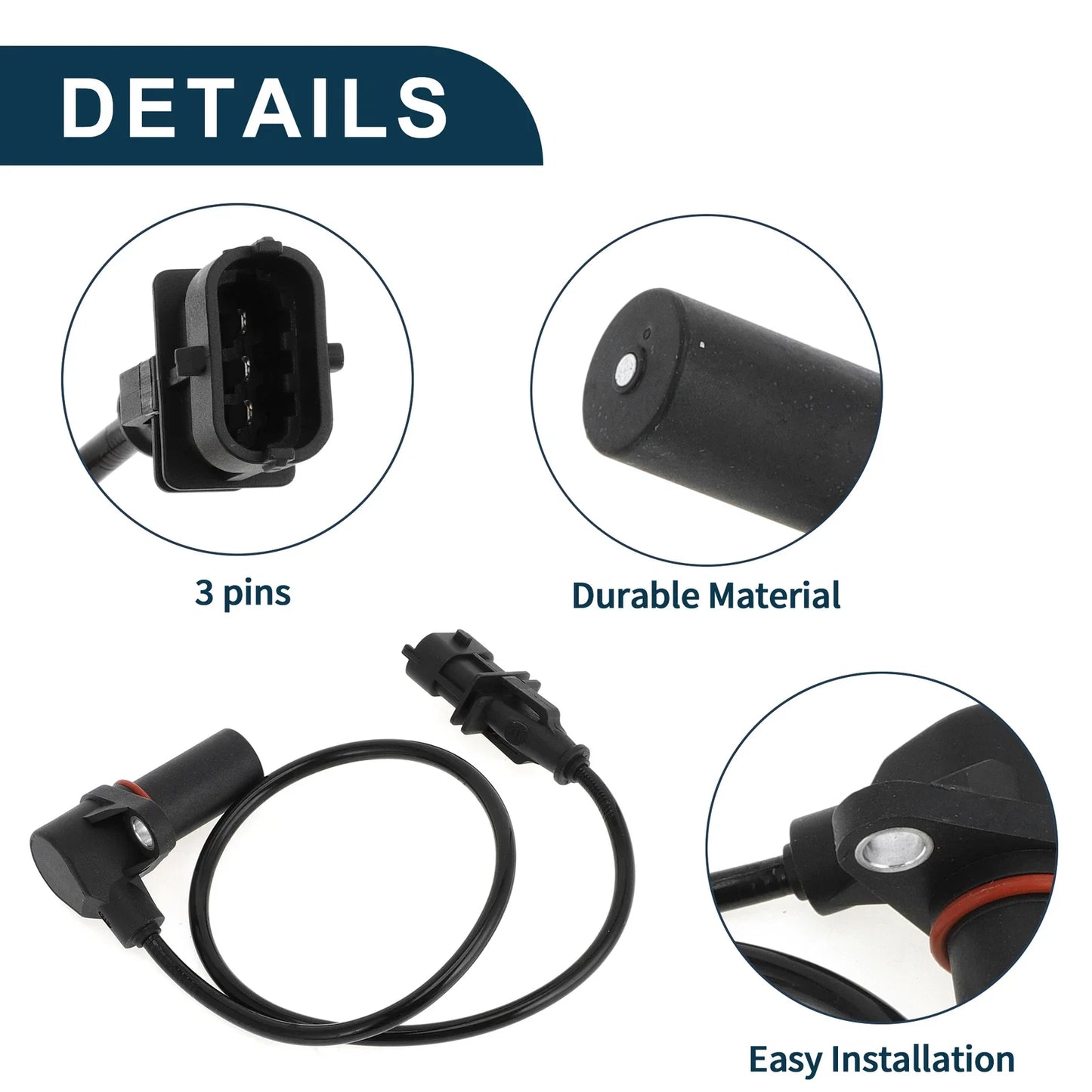 Crankshaft Position Sensor for CHEVROLET Colorado 2.8D (2005-2012) 1 x Pc
