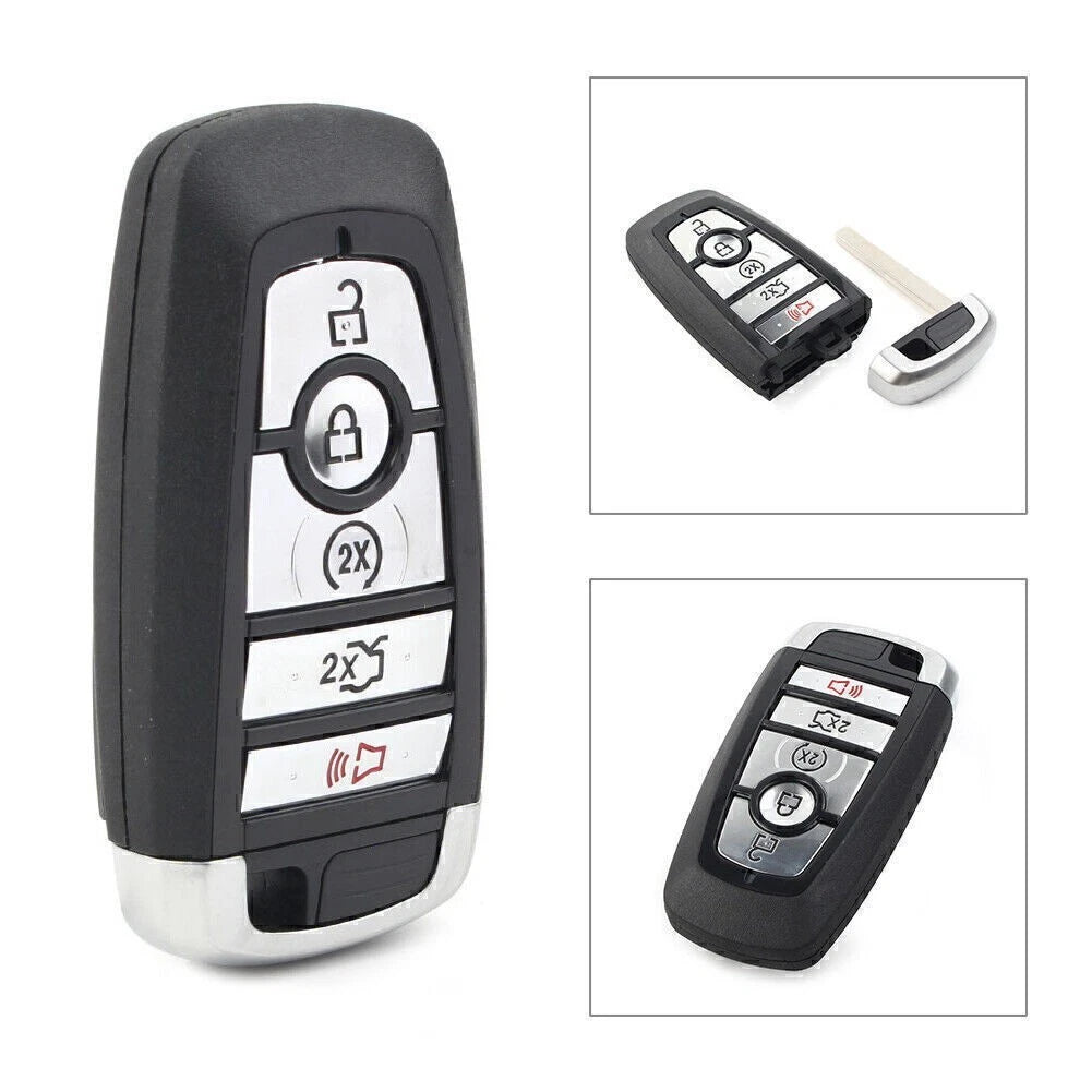 5-Button Key Fob Shell Cover for Ford Edge Fusion (2017–2020)