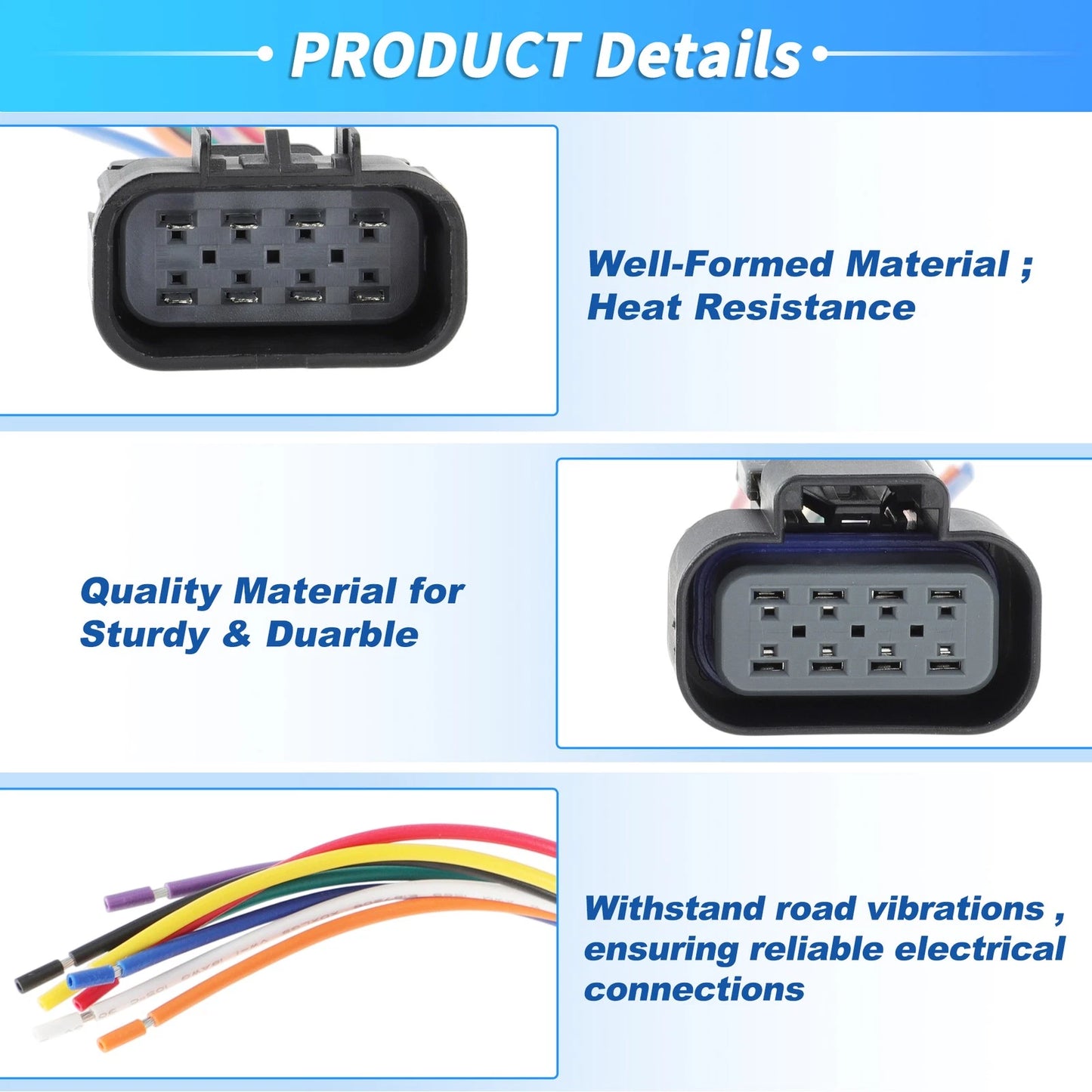 Headlight Connector Harness Plug Wire for Chevrolet (No.22853028)