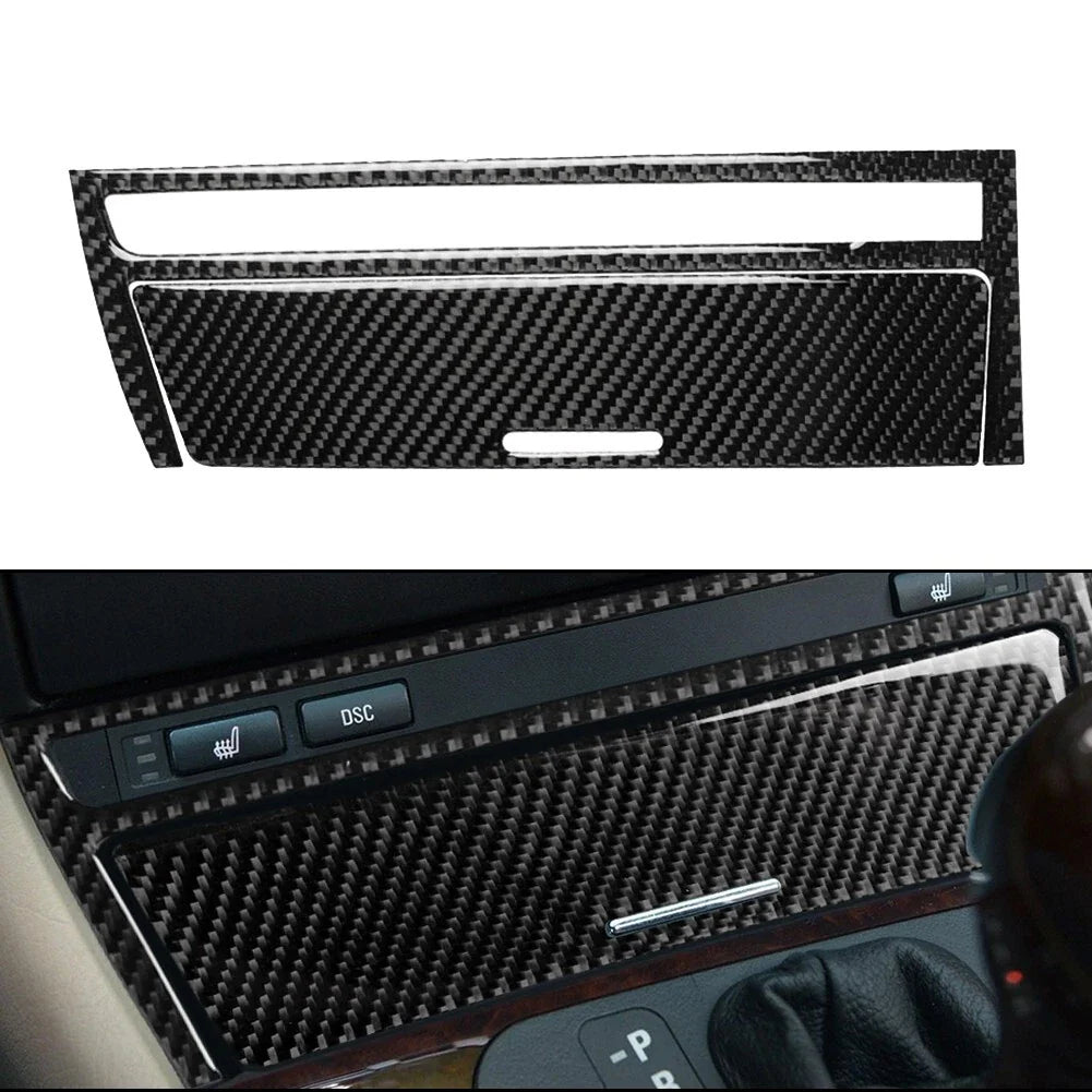 Carbon Fiber Central Strip Cover Decor Trim for BMW E46 (1998–2005)