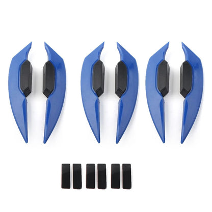 Blue Fairing Winglets Side Spoiler Deflector Air Wings for Universal Motorcycle