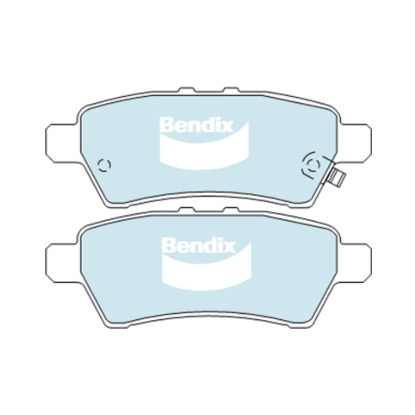 Set of 4 Bendix HD Rear Disc Brake Pads for Nissan Pathfinder (2005–2013)