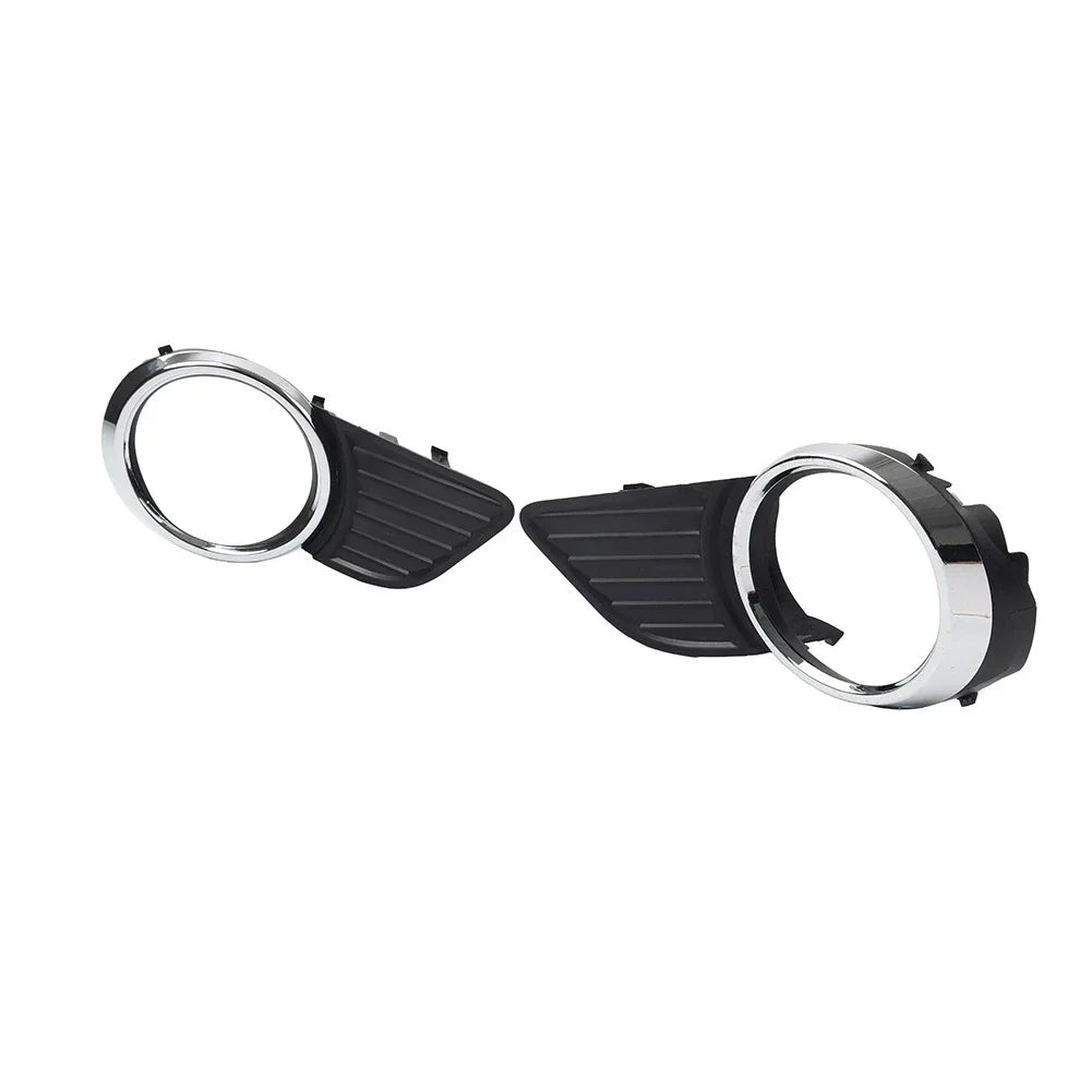 Front Fog Light Bezel Cover  Black/Chrome for Toyota Sienna (2011-2017)