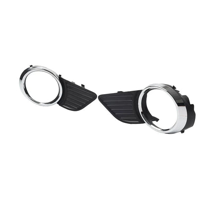 Front Fog Light Bezel Cover  Black/Chrome for Toyota Sienna (2011-2017)