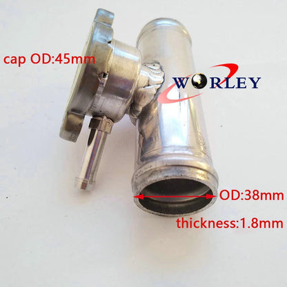 Aluminum In-Line Radiator Hose Connector for Universal Vehicles
