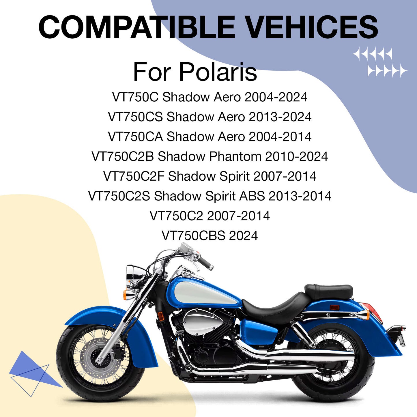 Clutch Friction Steel Plates Kit for Honda VT750C2 (2007–2014)